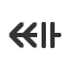 leftwards-two-headed-arrow-with-double-vertical-stroke icon