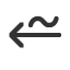 tilde-operator-above-leftwards-arrow icon