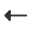 leftwards-triangle-headed-arrow icon