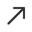 north-east-sans-serif-arrow icon