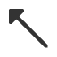 north-west-triangle-headed-arrow icon