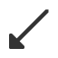 south-west-triangle-headed-arrow icon