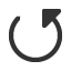 anticlockwise-triangle-headed-open-circle-arrow icon