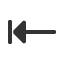 leftwards-triangle-headed-arrow-to-bar icon