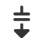 downwards-triangle-headed-arrow-with-double-horizontal-stroke icon