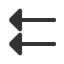 leftwards-triangle-headed-paired-arrows icon
