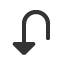 anticlockwise-triangle-headed-top-u-shaped-arrow icon