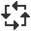 four-corner-arrows-circling-anticlockwise icon