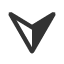 three-d-left-lighted-downwards-equilateral-arrowhead icon
