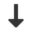 downwards-arrow-with-medium-triangle-arrowhead icon