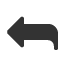 black-curved-upwards-and-leftwards-arrow icon
