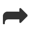 black-curved-upwards-and-rightwards-arrow icon