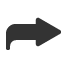 heavy-black-curved-upwards-and-rightwards-arrow icon