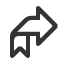 ribbon-arrow-up-right icon