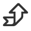 ribbon-arrow-right-up icon