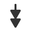 downwards-two-headed-arrow-with-triangle-arrowheads icon