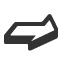 back-tilted-shadowed-white-rightwards-arrow icon
