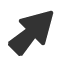 heavy-north-east-arrow icon