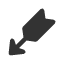 black-feathered-south-west-arrow icon