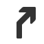 upwards-then-north-east-nav-barb-arrow icon