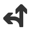 left-or-up-nav-barb-arrow icon