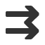 rightwards-double-nav-barb-arrow icon