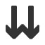 downwards-double-nav-barb-arrow icon