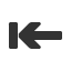 leftwards-to-bar-nav-barb-arrow icon