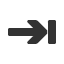 rightwards-to-bar-nav-barb-arrow icon