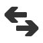 exchange-leftwards-over-rightwards-nav-barb-arrow icon