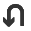 anticlockwise-u-shaped-up-down-nav-barb-arrow icon