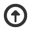upwards-circle-empty-triangle-headed-arrow icon