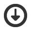 downwards-circle-empty-triangle-headed-arrow icon