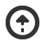 upwards-circle-empty-dash-triangle-headed-arrow icon