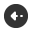 leftwards-circle-dash-triangle-headed-arrow icon