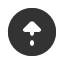 upwards-circle-dash-triangle-headed-arrow icon