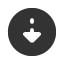 downwards-circle-dash-triangle-headed-arrow icon
