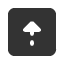 upwards-square-dash-triangle-headed-arrow icon