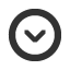 downwards-circle-empty-light-chevron icon