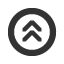 upwards-circle-empty-light-double-chevron icon