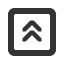 upwards-square-empty-light-double-chevron icon