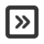 rightwards-square-empty-light-double-chevron icon