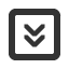 downwards-square-empty-light-double-chevron icon