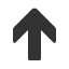 wide-headed-upwards-medium-barb-arrow icon
