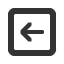 leftwards-square-empty-arrow icon