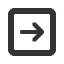 rightwards-square-empty-arrow icon