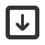 downwards-square-empty-arrow icon