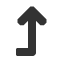 rightwards-with-long-tip-upwards-nav-arrow icon