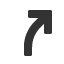 curved-to-north-east-nav-arrow icon