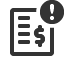 invoice-alert icon